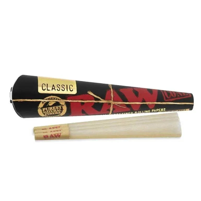 RAW Black Pre-Rolled Cones 1 1/4