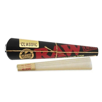 RAW Black Pre-Rolled Cones 1 1/4