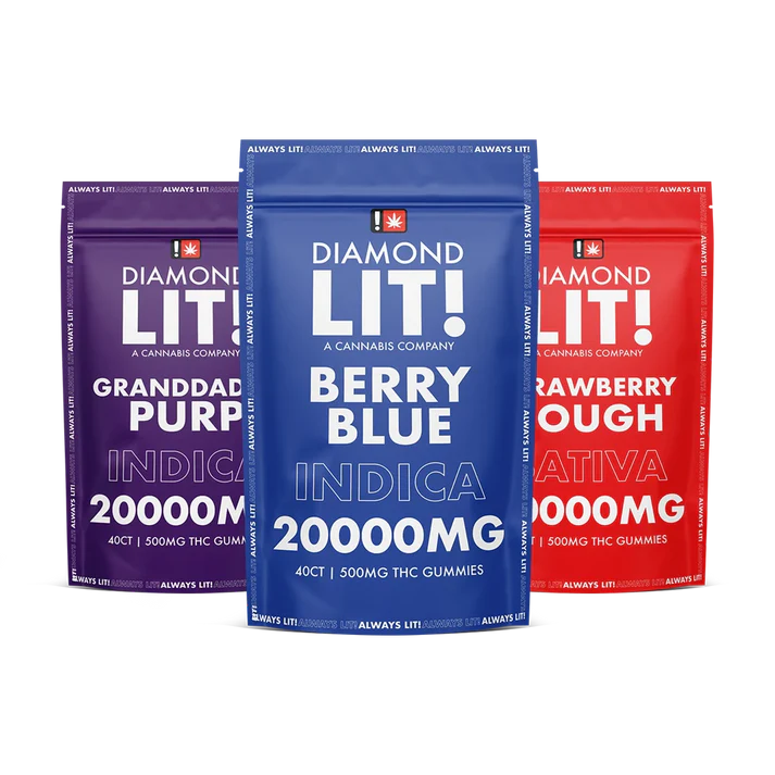 Diamond LIT THC Gummies 20000mg